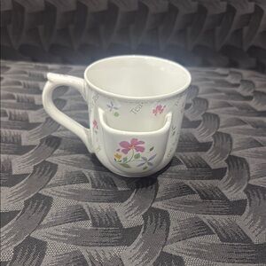 VTG TIME for Tea Papel Japan Floral White Tea Cup